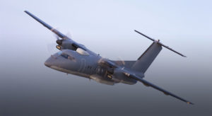 Modified DHC-8 200 flying in austere environment