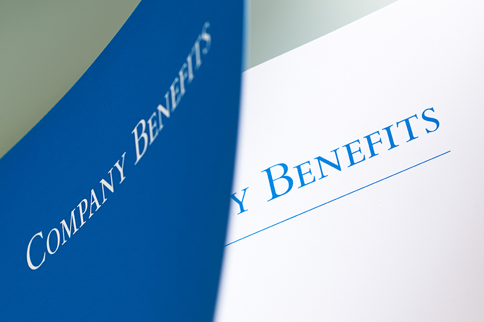 A corporation employee benefit package manual.