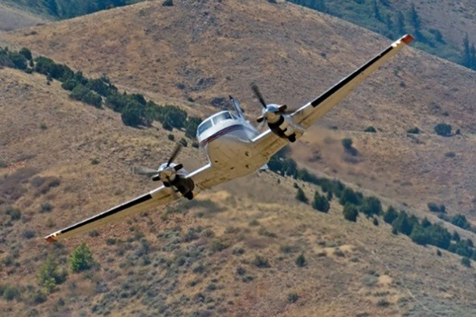 King Air lead plane for aerial firefighting
