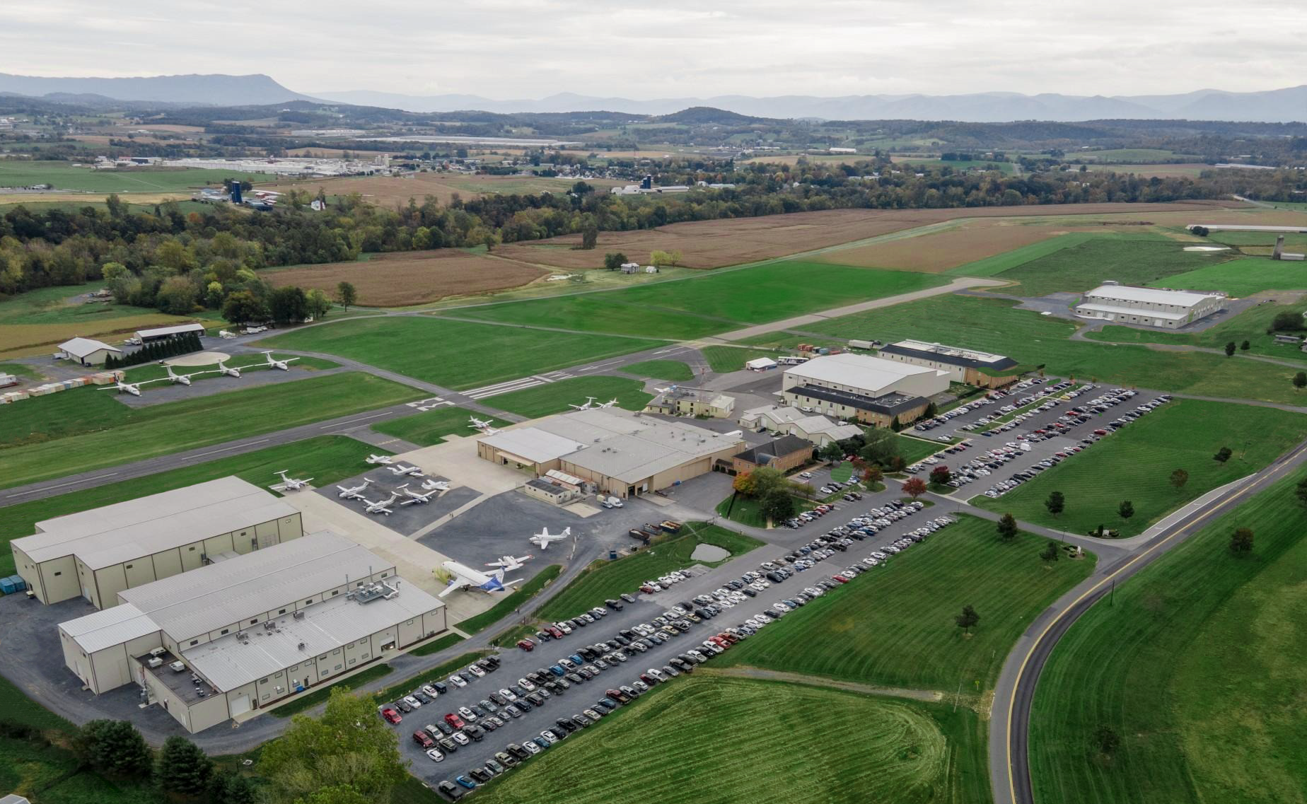 Dynamic Aviation facilities from above