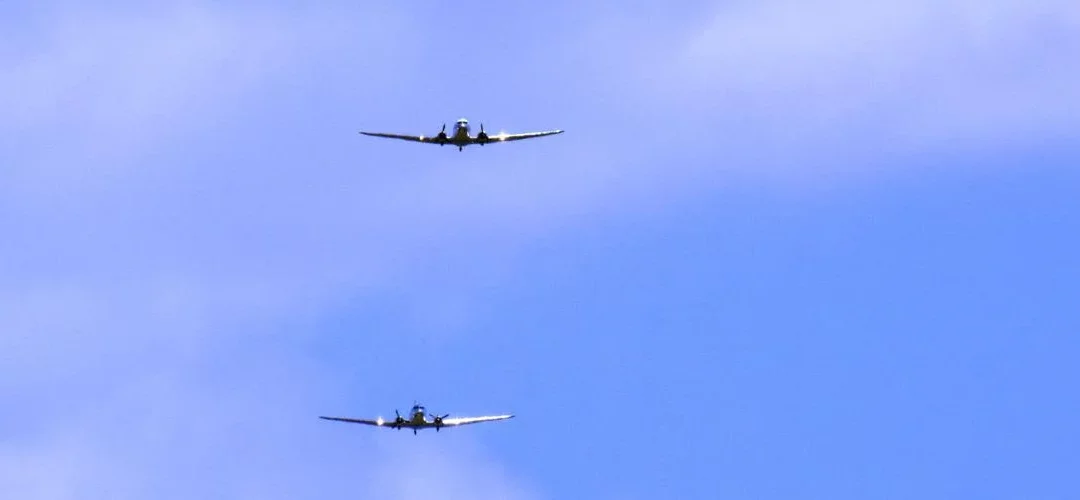 DIAMOND IN THE SKY – Historic Planes Honor Shenandoah Valley WWII Veterans with D-Day Anniversary Flyover