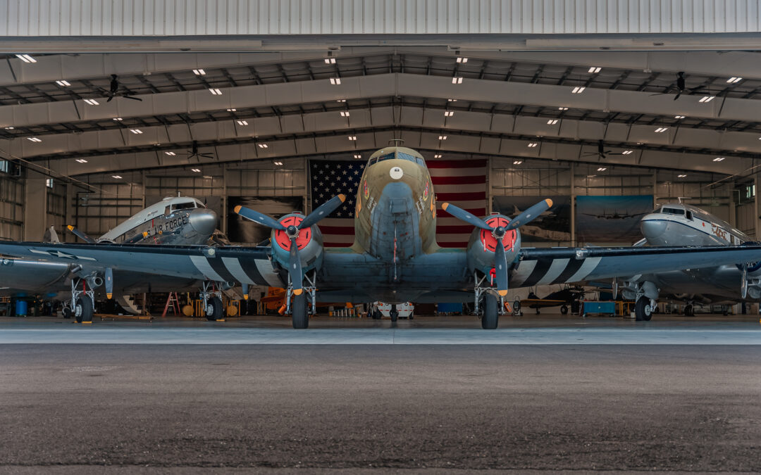 D-Day Squadron airplanes arrive at Dynamic Aviation