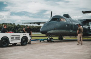 DeHavilland Dash 8 towed