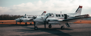 2 King Air 90s on the ramp