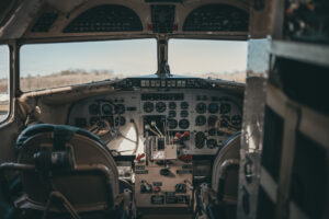 Miss Virginia DC-3 cockpit