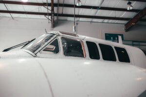 King Air 90 bubble window