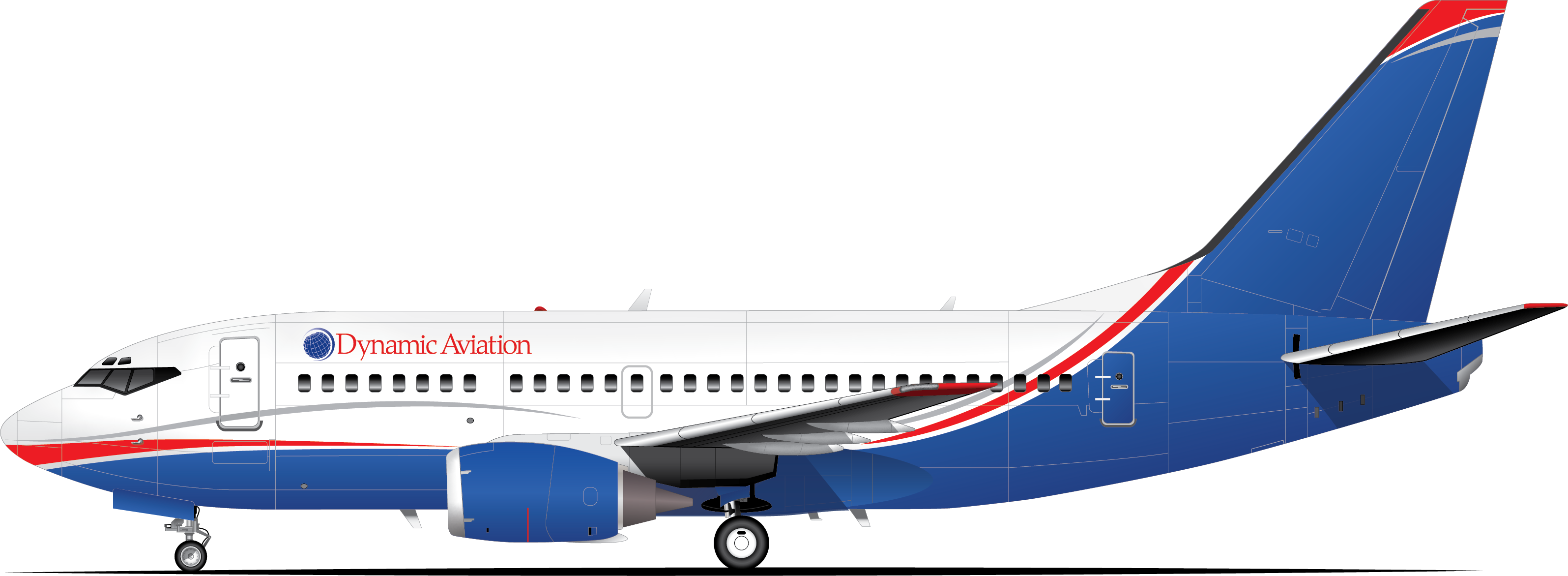 737MSRCNoBoom-1 illustration of Dynamic Aviation 737.