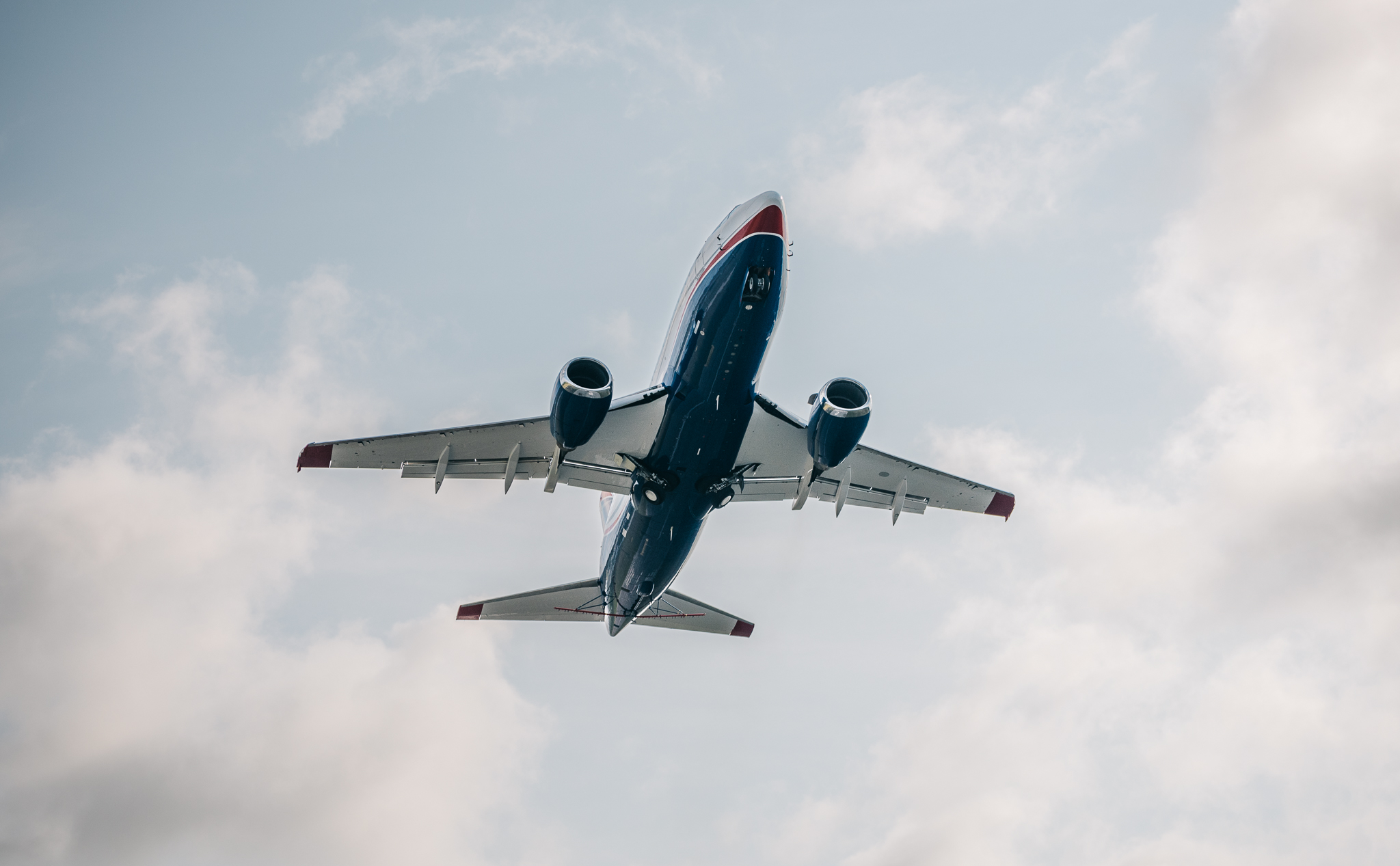 6P3A8952 Beechcraft King Air with sensor mounted on wing for airborne data acquisition